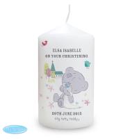 Personalised Tiny Tatty Teddy Christening Pillar Candle Extra Image 1 Preview